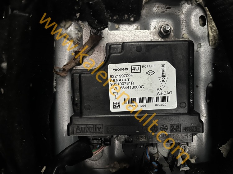 Renault Kadjar Airbag Beyni 632199700F 985100781R 634413000C